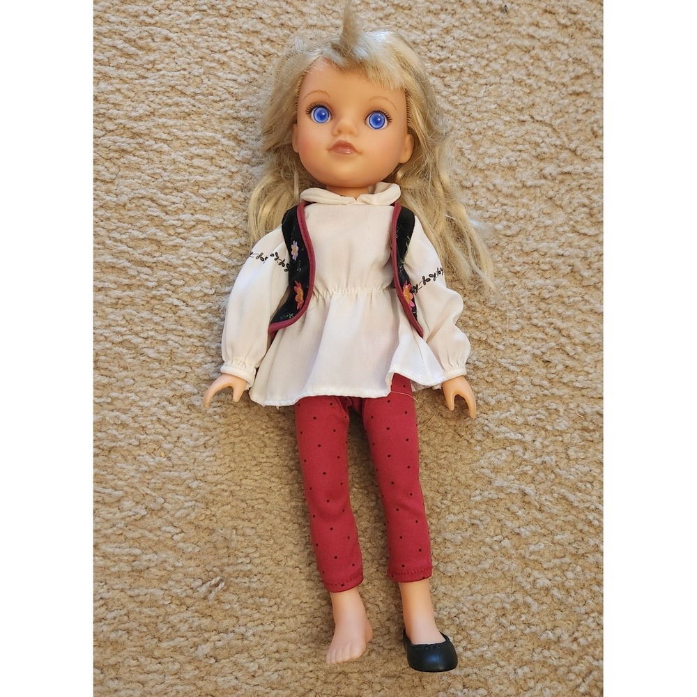 playmates Hearts For Hearts Lilian Blonde Blue Eyes Folk Outfit Missing Shoe 14"